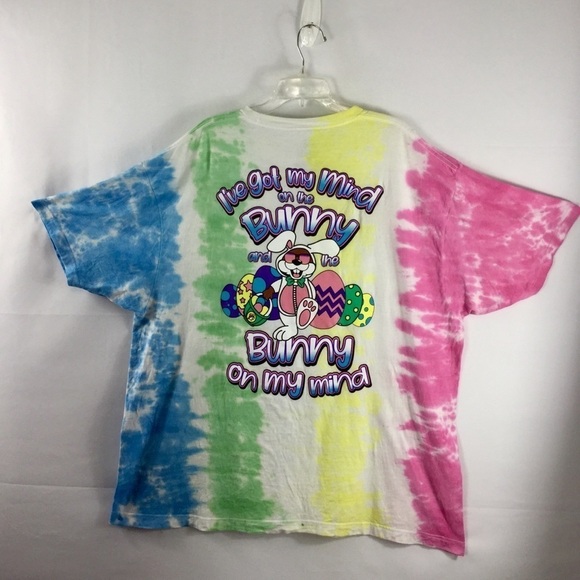 Buc-ee’s Plus Size Tie Dye Graphic Easter T-Shirt Size 3XL - Picture 7 of 12
